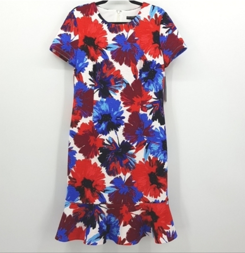 Maggy London Watercolor Floral Dress 14